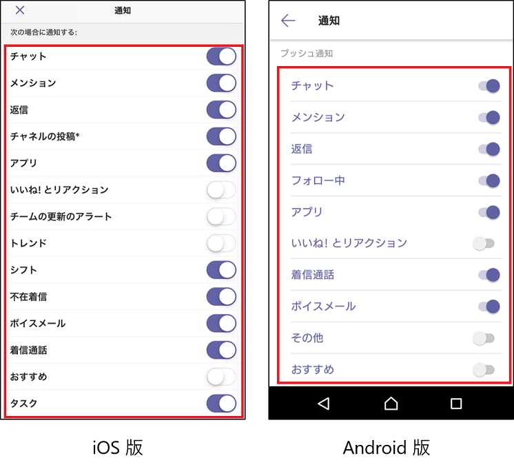 音 Teams 変更 通知